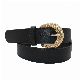  Factory Wholesale Fashion Gold Buckle Lady Dress Belt (40-22054)