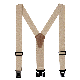 Custom Wholesale Y Back Hook Buckle Suspender with Plastic Clips