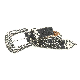  New Gothic Punk Style Bling Bling Rhinestone Belt Diamond and Spike Studded Crocodile Leather Belt Cool Accessory
