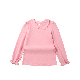  Custom Combed Cotton Blank Long Ruffle Sleeves Peter T Shirts for Girls