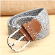  High Quality Leather Belt Designer Braided Knitted Belt Vintage Leather Cowboy Men′s Belt