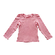 Custom Combed Cotton Blank White Girls Long Sleeve Puffy Sleeves T Shirts