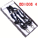  Fashion Jacquard Woven Leather Button Clip on Suspender for Men (BD1008)