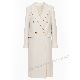  High Quality Ladies Woolen Long Trench Coat for Women