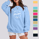  Custom Wholesale Emboss Print High Quality Soft Cotton Heavy Weight 460GSM Fleece Crewneck Sweatshirt Oversized Streetwear