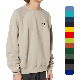  Mens French Terry Hoodies Sweatshirt Custom Logo Embroidery Blank Cotton Heavy Weight Unisex Oversized Crew Neck Crewneck Sweatshirt Men
