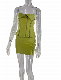  Green Party Birthday Lady Dresses Sexy PU Two-Piece Set