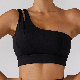 New Custom Women Breathable Sports Bra One Shoulder Yoga Bra