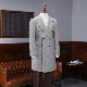  Custom Mens Winter Wool Blend Overcoat Trench Coat Funnel Neck Coat