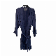  Men Summer Luxurious Kimono Heavy Stone Washed Silk Robe Long-Sleeve Nightgown Pajamas Bathrobes with Waist Blet