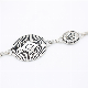  Chunky Silver Tone Belly Body Metal Chain Link Belt Size Large