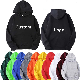  Plain Custom Printing Embroidery Logo Mens Casual Soft Blank Washed Streetwear Pullover Sweatshirt 100% Cotton Polyester Soft Thick Heavy Weight Fleece Hoodie