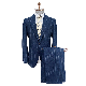  Custom Dress Design Business Men′s Formal Mtm Suit Italian Style Single-Breastedpeak Lapel Adornment Apparel
