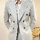  OEM Breasted Business Gentleman Solid Color Loose Wear Suit for Men