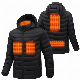  Cotton USB Electrically Heated Jacket Warm Charging Winter Coat