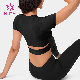  Wholesale Women Fashion New Design Sports Wear Crop Top