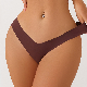 New Fashion Ladies Underpants Sexy Panties Solid Color Thongs Underwear for Woman manufacturer