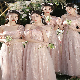 Yb24 Wedding Bridesmaid Dress Pink Temperament Girl Evening Dress