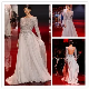  Long Sleeves Backless Celebrity Dresses