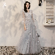 Yb19 Bridesmaid Dress Sweet Style Long Grey Sistes Wedding Evening Dress