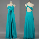  Lady Split Front Chiffon One Shoulder Celebrity Gown E232