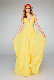  Chiffon Evening Prom Party Gowns Custom Yellow Long Bridesmaid Dresses Z4027