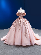  Sweetheart Quinceanera Dress Sequins Vestidos Pink Prom Ball Gowns Ld11520
