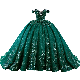 Rhinestones Ball Gowns Green Lace Sweetheart 2024 Quinceanera Dresses Z3027