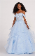  Dazzling off-Shoulder Neckline Ball Gown Beaded Lace Corset Long Quinceanera Gowns