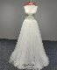  2023510 V Neckline on Shoulder Wedding Dresses with Soft Overlace A-Line Skirt Bridal Dress Europe and America Style