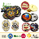  Custom Security Military Embroidery Woven Car Police Name Tag School Sports Meet Event Silicone Rubber Soft PVC Lapel Pin Metal Enamel Magnetic Button Badge