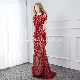  2021 New Sequined Sex Beading Evening Dress Luxury Party Gowns Hot