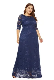  Women′s High Waist Dress with Pocket Evening Dress Long Skirt