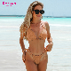  Summer Bikinis New Arrivals High Quality Khaki Conch Tasseled Dual Straps Halter Woman Sexy Swimming Swimwear 2023 Sexy Bikini Beach Wear