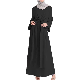 Polyester Long Sleeve Clothing Abaya Dubai Muslim Long Dress for Women