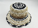  Paper Straw Hat Hand Crochet Adult Summer Sunshade Lady Fashion Style Stripe