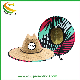  Wholesale Summer Unisex Adults Wide Brim Natural Lifeguard Straw Hat with Custom Patch Logo