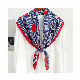  Custom Printing Women Silk Ethnic Printed Hijab Turban Scarf