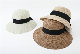  Lady Wholesale Custom Sun Beach Outdoor Wide Brim Ribbon Straw Hat