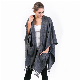 Fashion Wool Cashmere Women′ S Wearable Wrap Poncho
