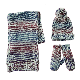 Lady Winter Fashion Chunky Knitting Ombre Glove Hat Scarf Set
