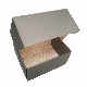  Grey Carton Paper Storage Box with Silver Stamp and Inner Flower Decoration for Packing