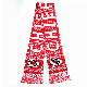Fashion Winter Warm Jacquard Custom Design Knitted Soft Cotton Scarf manufacturer