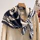 Geometry Women New Fashion Daily Custom Design Large Square Silk Scarf