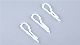  Hot Sale Garment Packing Accessories Plastic Shirt Clips Clothes Clip Fabric Clip T Shirt Clips Transparent Plastic Clips for Shirt