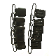  High Quality 25 mm Black Alloy Metal Hardware Suspender Clips Garment Accessories for Straps DIY