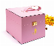  Cosmetics PU Leather Box Double Layer Leather Clamshell Box Watch Gift Box with Inner EVA