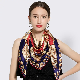 Custom Design Fashion Digital Print Silk Scarf Hand Rolled