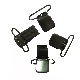  Promotional 25 mm Adjustable Heavy Duty Strap Holder Buckle Black Sliver Metal Iron Suspender Clip