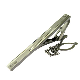  Simple Silver Plated Hand Polished Tie Clip